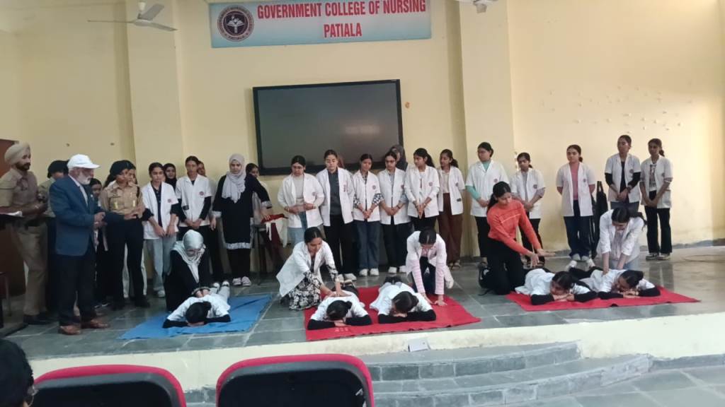 As per the orders of the Health Minister and DC nursing students have become helping angels
